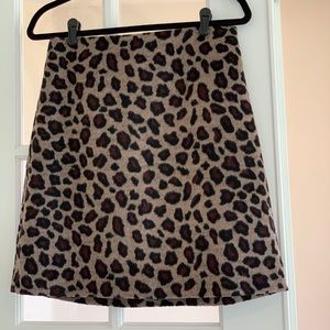 Animal print skirt